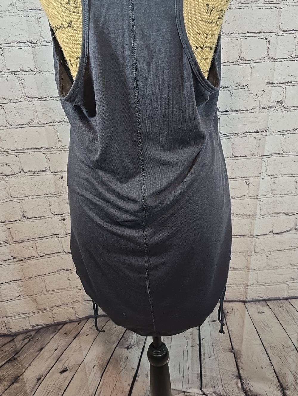 VENUS Gray Sleeveless Hoodie Swim Coverup with Front Zip Size M - Picture 10 of 15